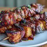 BBQ Chicken Pineapple Kebabs