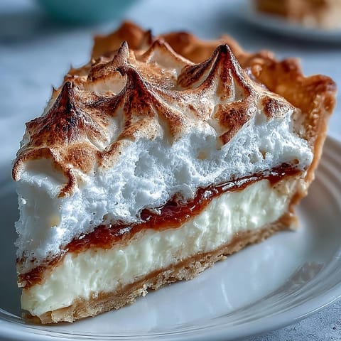 Freshly baked Lemon Meringue Pie shows off its fluffy meringue topping and bright citrus filling.