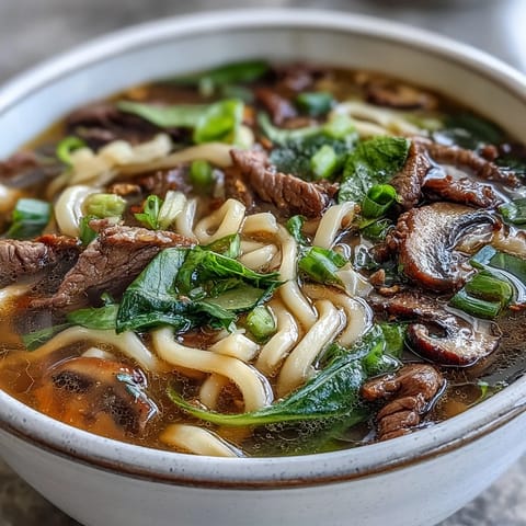 Mini Hot Pot Bowls filled with savory broth, tender beef, shrimp, tofu, and fresh vegetables for an interactive meal.  
