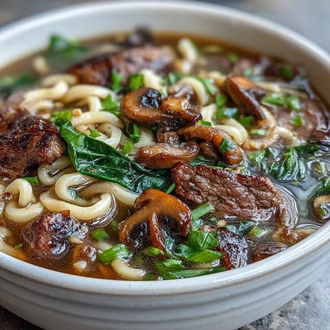 Customize your own Mini Hot Pot Bowl with udon noodles, mushrooms, bok choy, and dipping sauces at the table.  