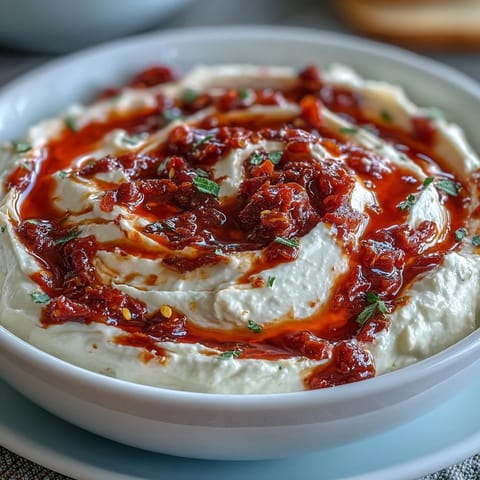 Spicy and tangy Calabrian Chili Cream Cheese served in a bowl, perfect for spreading on toasted bagels.  