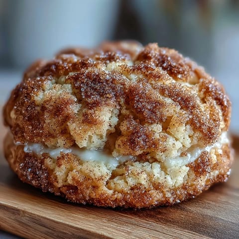 Warm, freshly baked cottage cheese snickerdoodle cookies with a tangy center and crisp cinnamon sugar coating.  