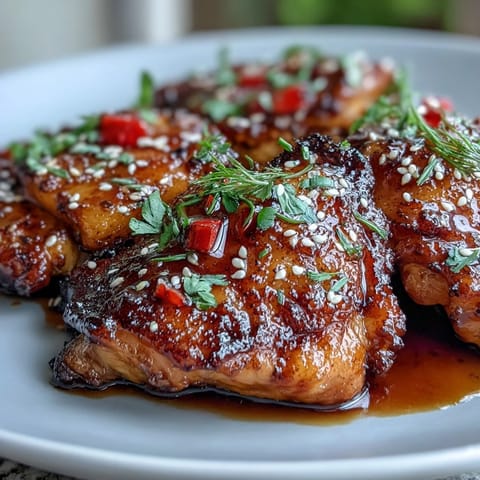 Sticky Honey Garlic Chicken Pineapple Skillet with caramelized chicken and vibrant bell peppers in a sweet, garlicky glaze.