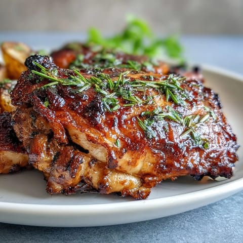 Roasted chicken drumsticks with potatoes and carrots, golden and juicy, seasoned with rosemary and thyme for a comforting family dinner.