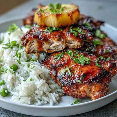 Grilled pineapple chicken and rice foil packets with colorful bell peppers and sweet pineapple chunks. Juicy chicken, tender vegetables, and fluffy rice in a savory honey-garlic marinade. Healthy and easy summer dinner cooked in foil for minimal cleanup and bold tropical flavors.