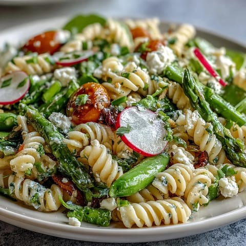 Spring Pasta Lemon Radishes