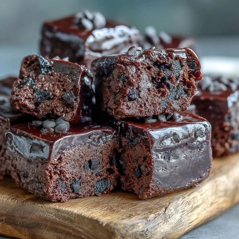 Fudgy Fiber-Maxxing Bean Brownie Bites, bursting with chocolate, ready for your table.