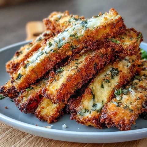 Golden Crispy Parmesan Zucchini Fries, baked perfectly for a delightful appetizer.