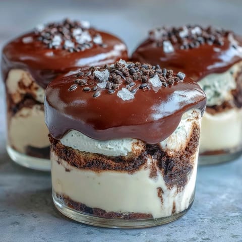 Black Sesame Tiramisu Cups: decadent layered dessert with creamy black sesame and espresso-soaked ladyfingers.