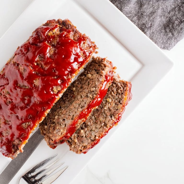 Homestyle Classic Meatloaf cooling on a baking sheet, ready for a hearty family dinner.