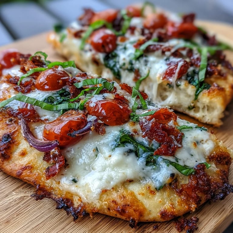 Easy homemade fusion naan pizza featuring golden crust edges, savory Parmesan, and colorful toppings, perfect for a quick weeknight vegetarian dinner.