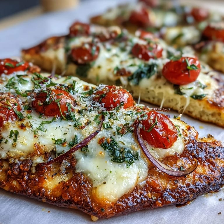 Easy homemade fusion naan pizza featuring golden crust edges, savory Parmesan, and colorful toppings, perfect for a quick weeknight vegetarian dinner.