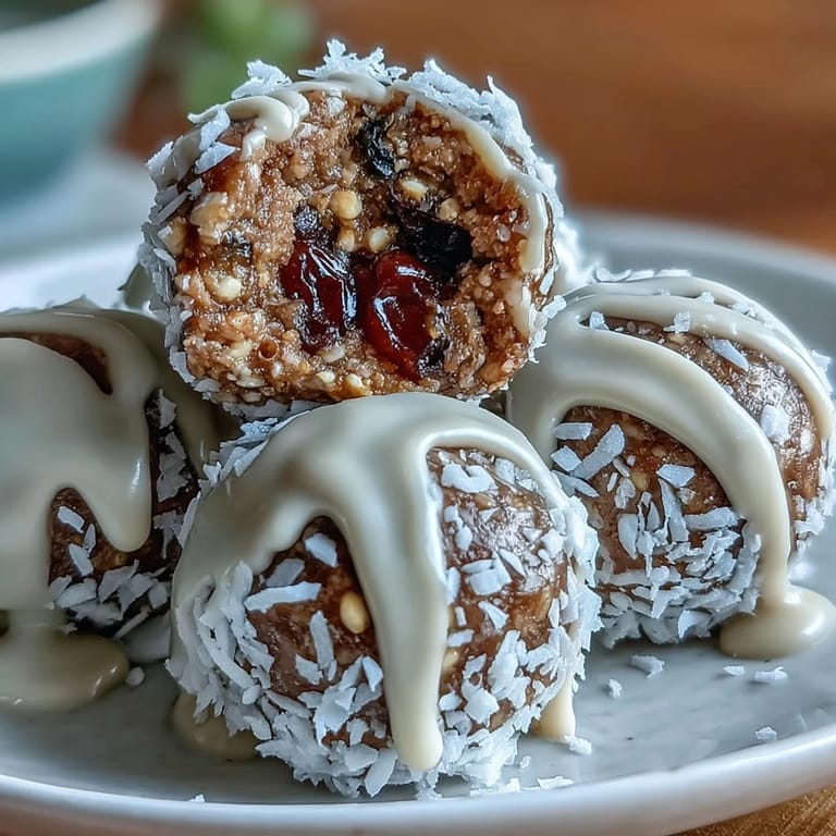 Creamy tahini and sweet Medjool dates blended with oats and cinnamon, rolled into no-bake energy bites for quick nutrition.