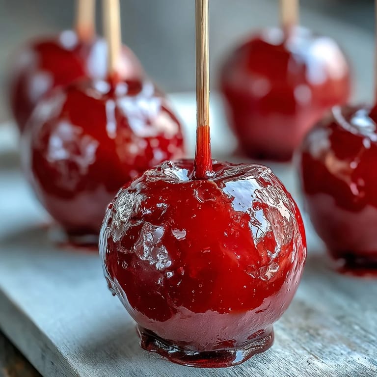 Adorable mini candy apples dipped in vibrant red sugar coating, perfect for kids' parties and festive celebrations.