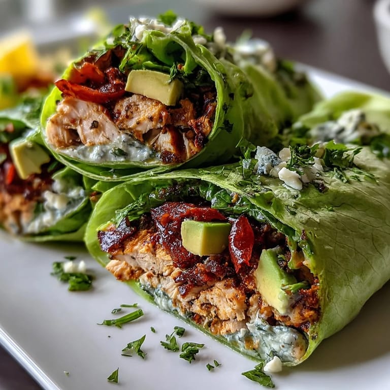 Quick and healthy turkey taco lettuce wraps filled with savory spiced meat, vibrant bell peppers, and cherry tomatoes for a fresh dinner.  