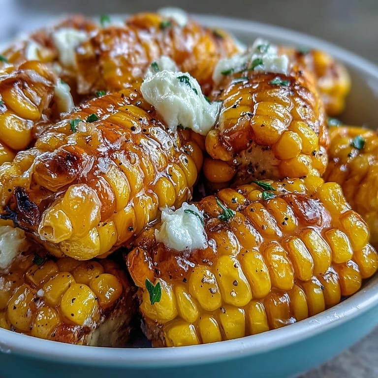 Hot and steamy corn on the cob, microwaved to perfection, served with melted butter and a sprinkle of salt.