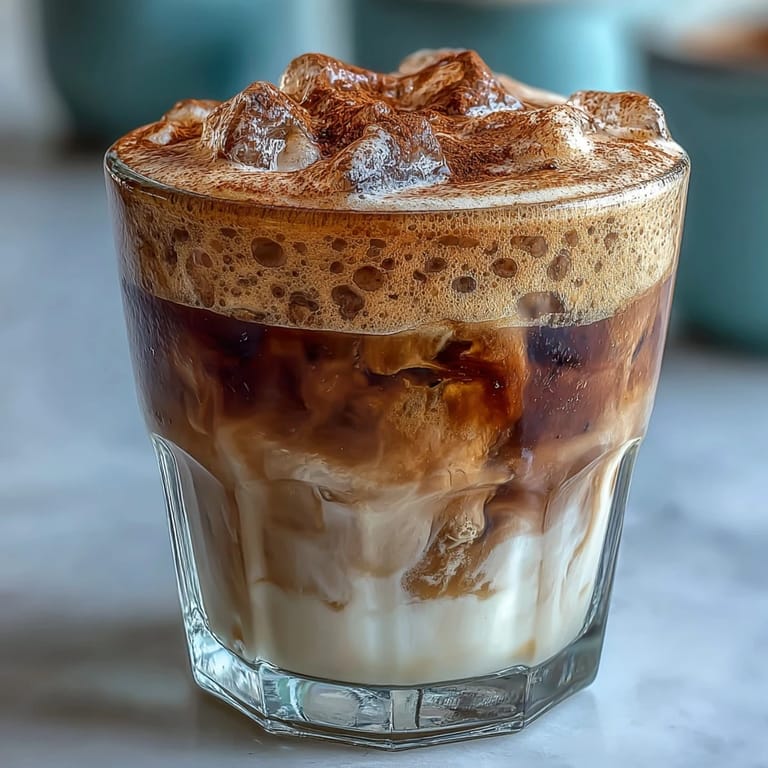 Refreshing Horchata Espresso Cloud, showcasing a beautiful iced coffee layered dessert.