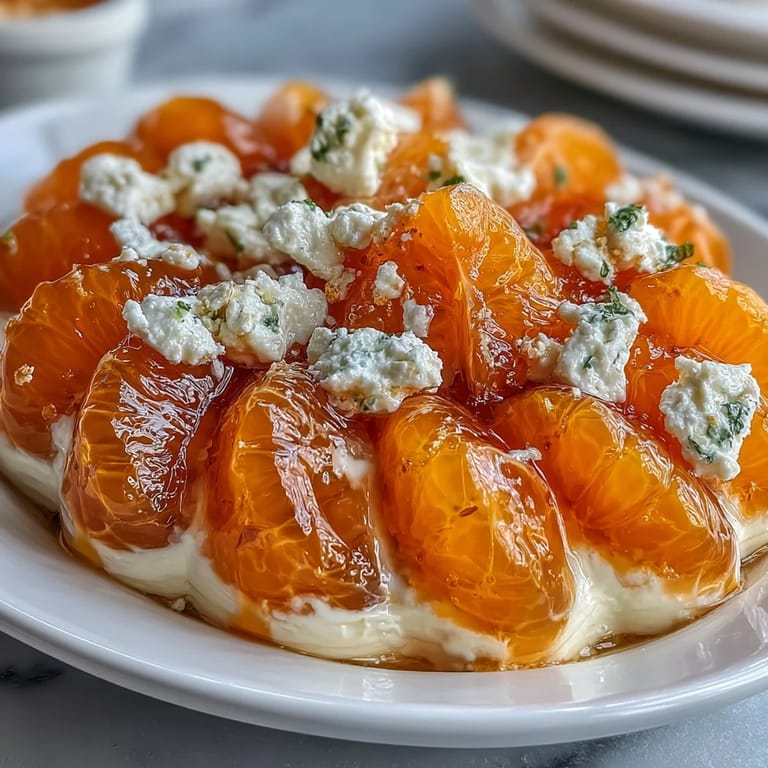 Delicious Mandarin Orange Creamsicle Jello Salad, glistening with sweet, juicy mandarin segments.