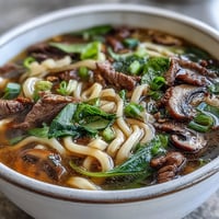 Mini Hot Pot Bowls filled with savory broth, tender beef, shrimp, tofu, and fresh vegetables for an interactive meal.  